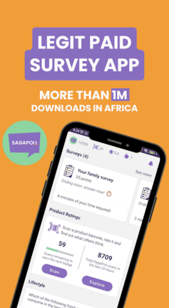legit paid survey app - Sagaci Research
