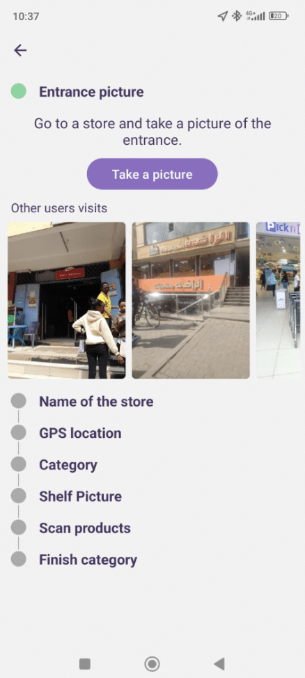 Get Paid to Visit Stores in Africa - SagaPoll app screen