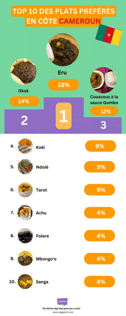 Top 10 des plats préférés au Cameroun - Classement